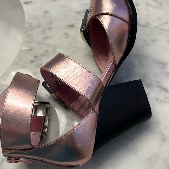 Free People Jeffrey Campbell Leather Hendrix Heels in Pink Size 6 NEW R… - Picture 13 of 16